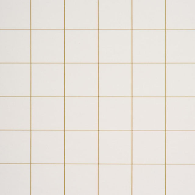 Schumacher Woodman Check Straw Wallpaper