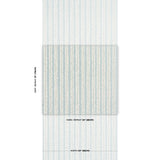 Schumacher Woodperry Hand Printed Sisal Water Blue Wallpaper