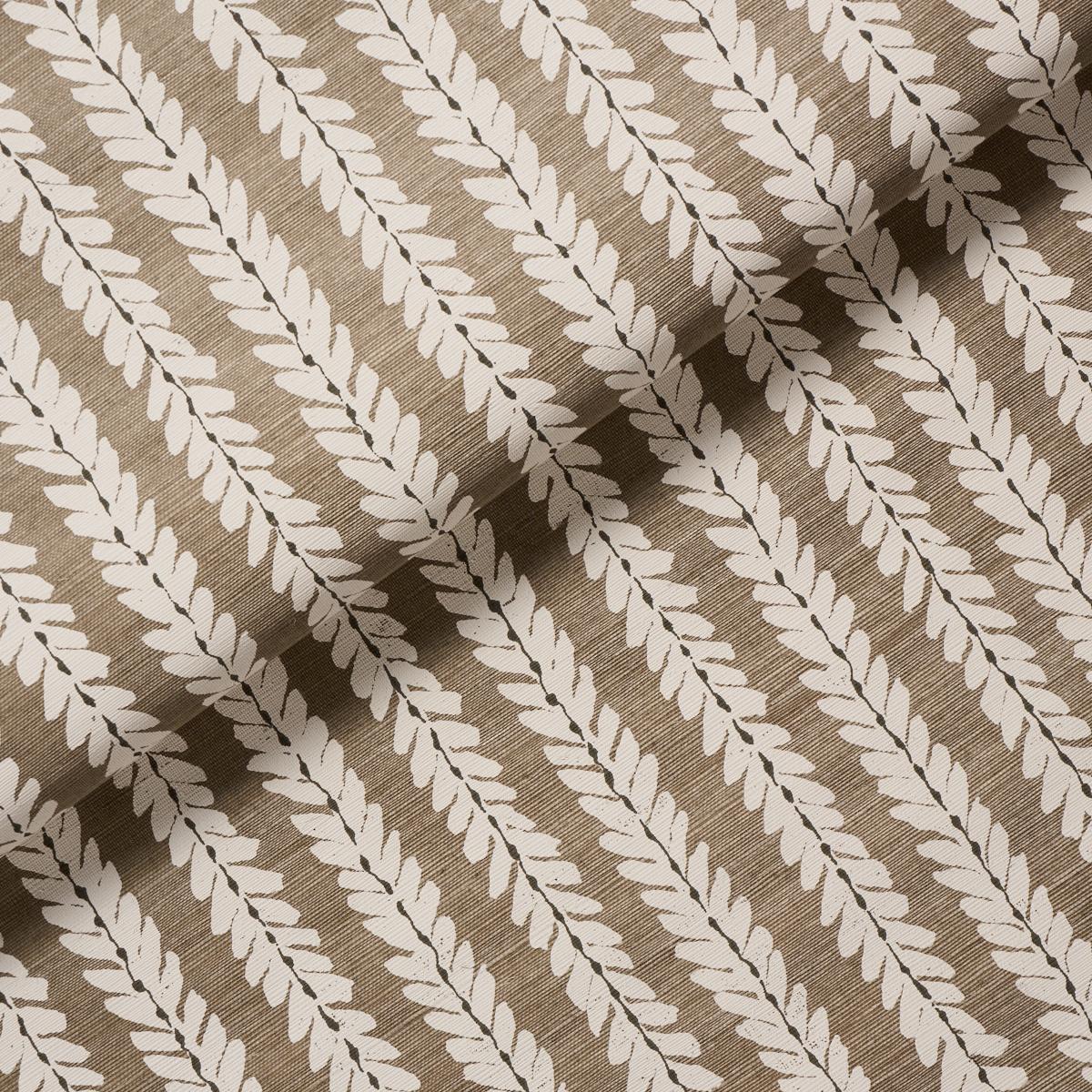 Schumacher Woodperry Hand Printed Sisal Flax Wallpaper