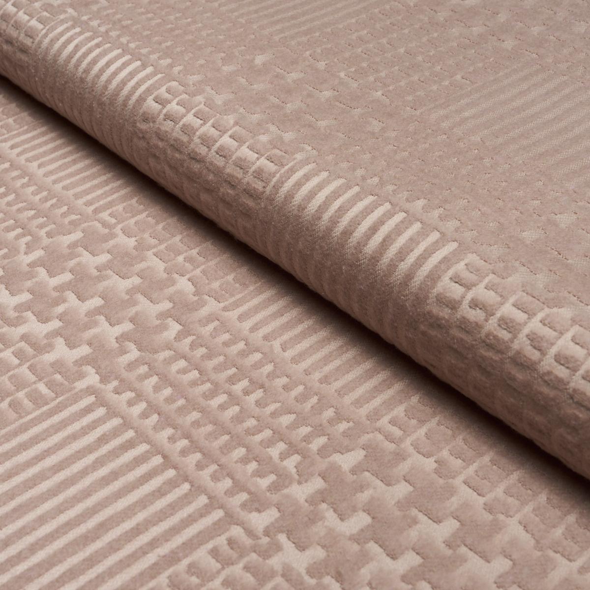 Schumacher Fuzzy Plaid Wythe Rose Fabric