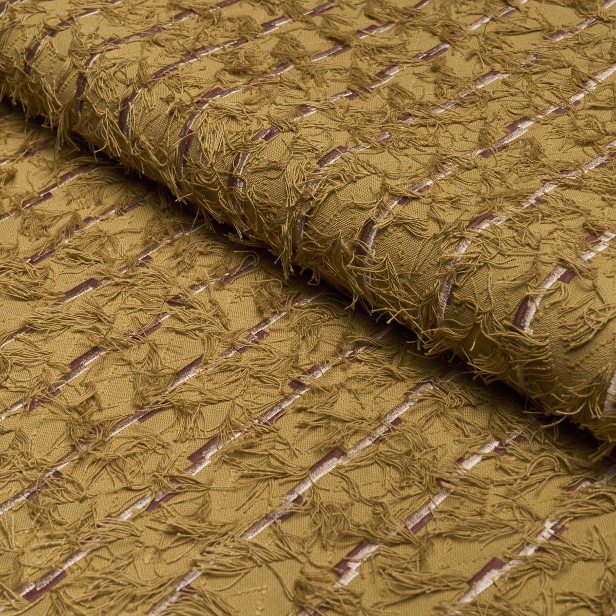Schumacher Groove Curry Fabric