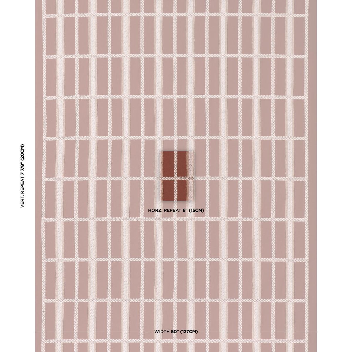 Schumacher Jukebox Terracotta Fabric