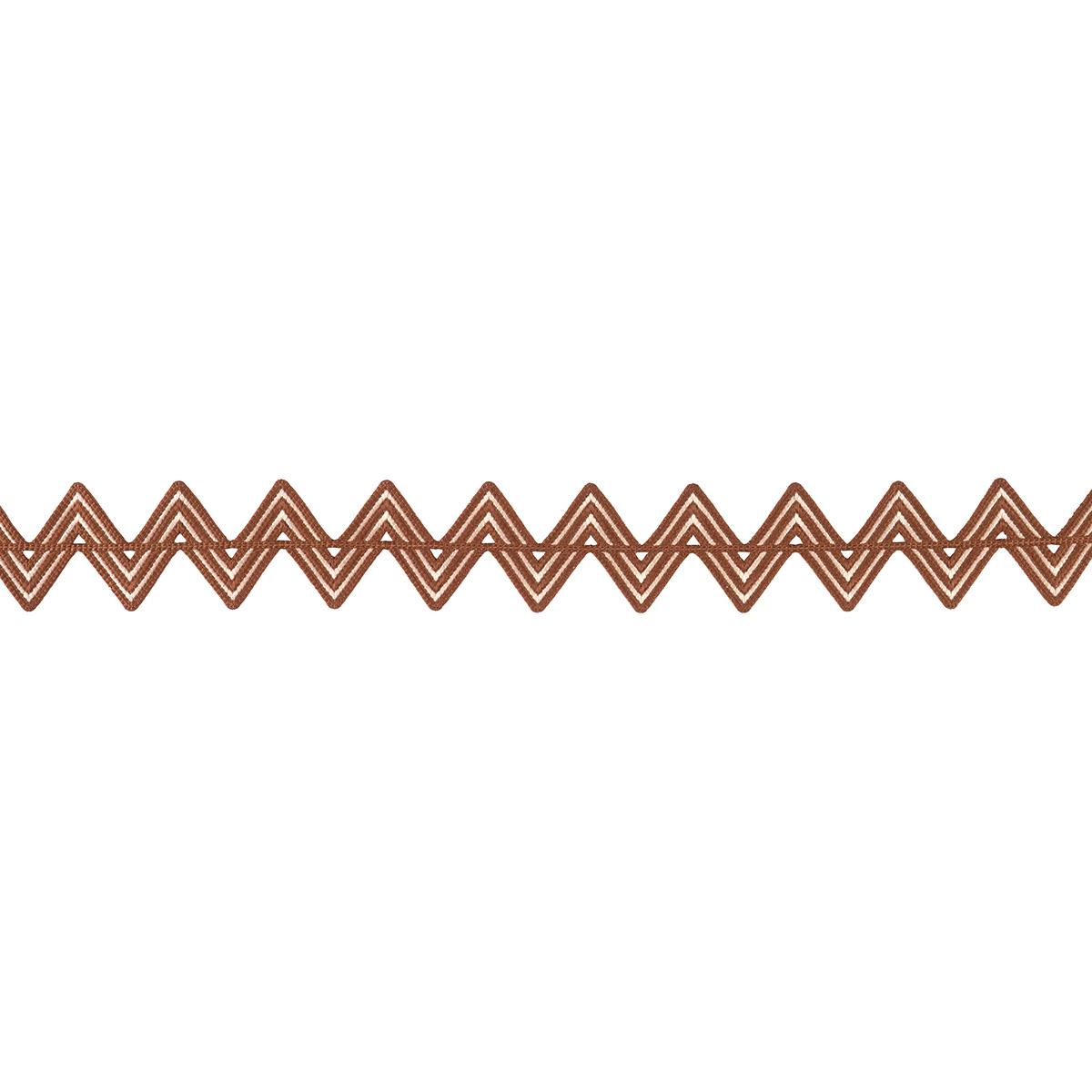 Schumacher Terracotta Mesmeric Trim
