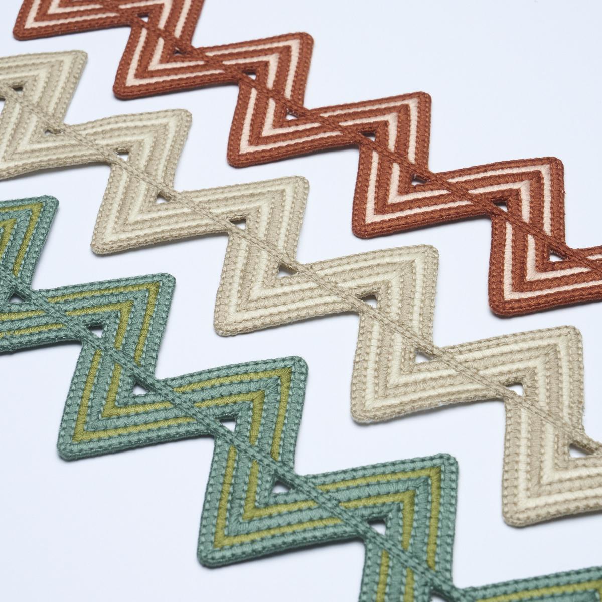Schumacher Terracotta Mesmeric Trim