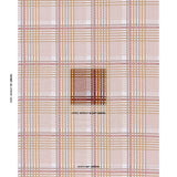 Schumacher Resonance Plaid Indoor/Outdoor Terracotta Fabric