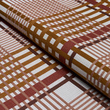 Schumacher Resonance Plaid Indoor/Outdoor Terracotta Fabric