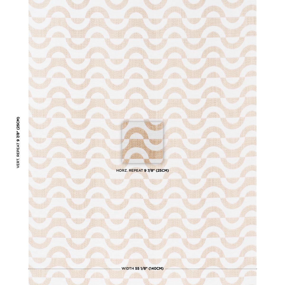 Schumacher Stay In Tune Nacre Fabric
