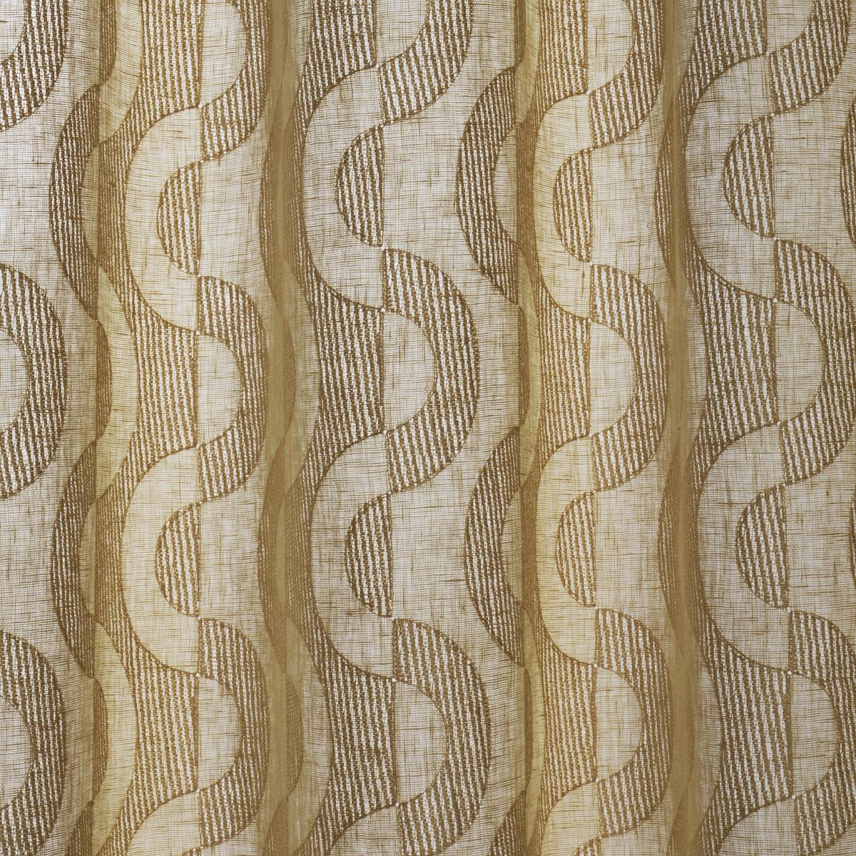Schumacher Stay In Tune Sheer Curry Fabric