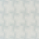 Schumacher Vibrato Houndstooth Sky Fabric