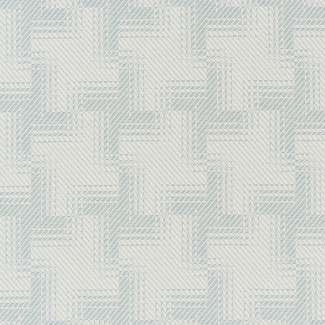 Schumacher Vibrato Houndstooth Sky Fabric