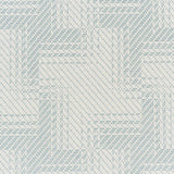 Schumacher Vibrato Houndstooth Sky Fabric