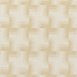 Schumacher Vibrato Houndstooth Antique Gold Fabric