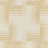 Schumacher Vibrato Houndstooth Antique Gold Fabric