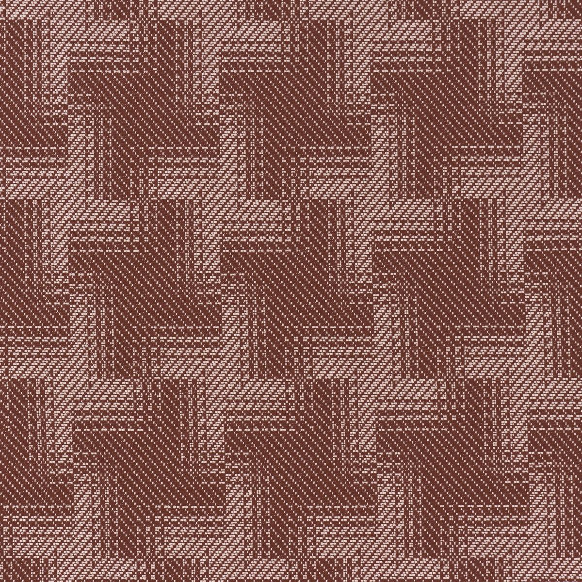 Schumacher Vibrato Houndstooth Terracotta Fabric