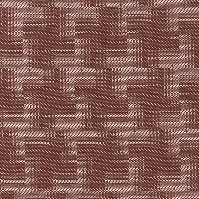 Schumacher Vibrato Houndstooth Terracotta Fabric