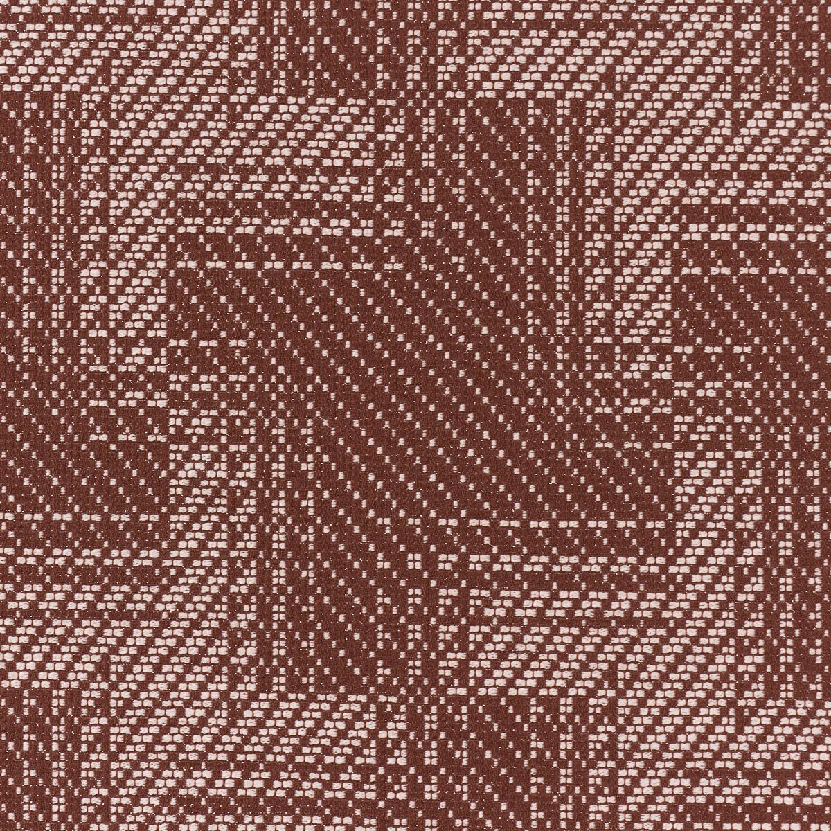Schumacher Vibrato Houndstooth Terracotta Fabric