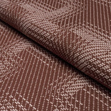 Schumacher Vibrato Houndstooth Terracotta Fabric