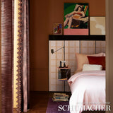 Schumacher Vibrato Houndstooth Terracotta Fabric