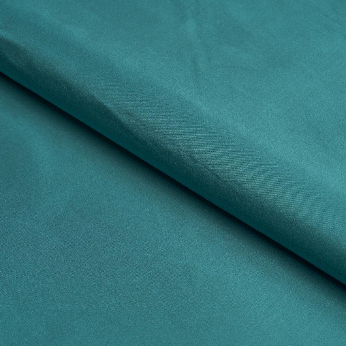 Schumacher Sargent Silk Taffeta Teal Fabric