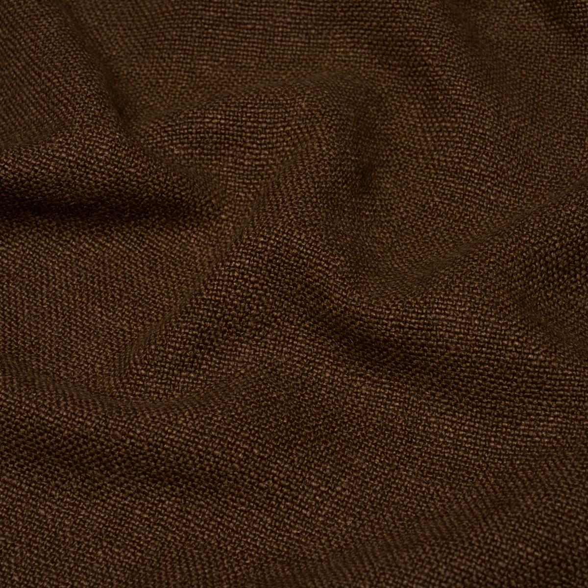 Schumacher Lars Rustic Linen Umber Fabric