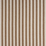 Schumacher Mallie Performance Stripe Brown Fabric