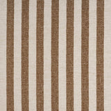 Schumacher Mallie Performance Stripe Brown Fabric