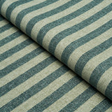 Schumacher Mallie Performance Stripe Slate Fabric