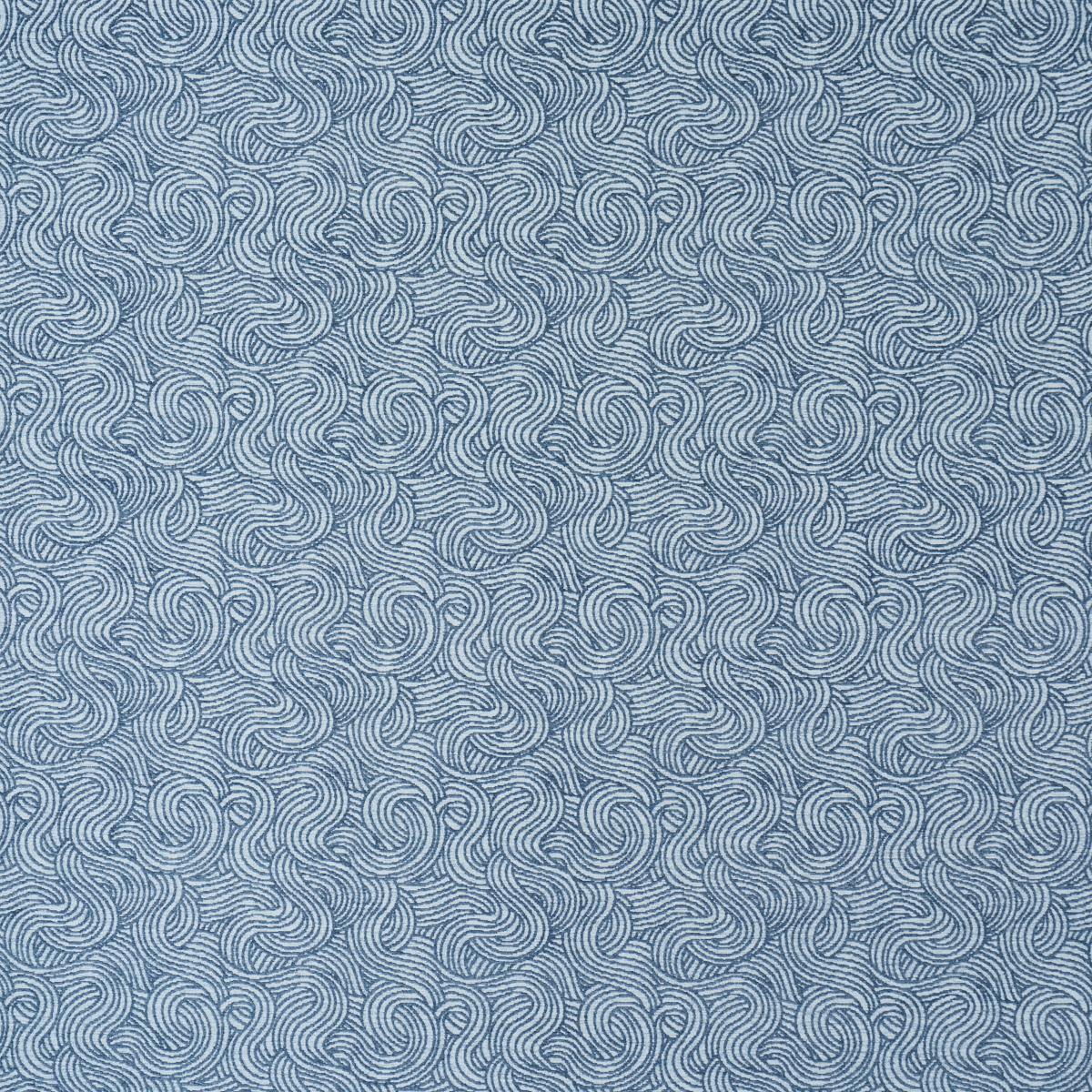 Schumacher Tideline Performance Blue Fabric