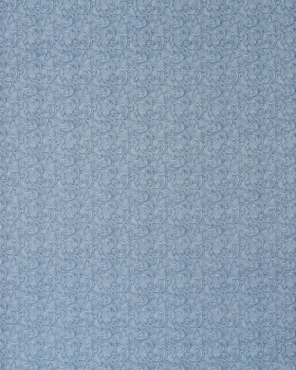 Schumacher Tideline Performance Blue Fabric