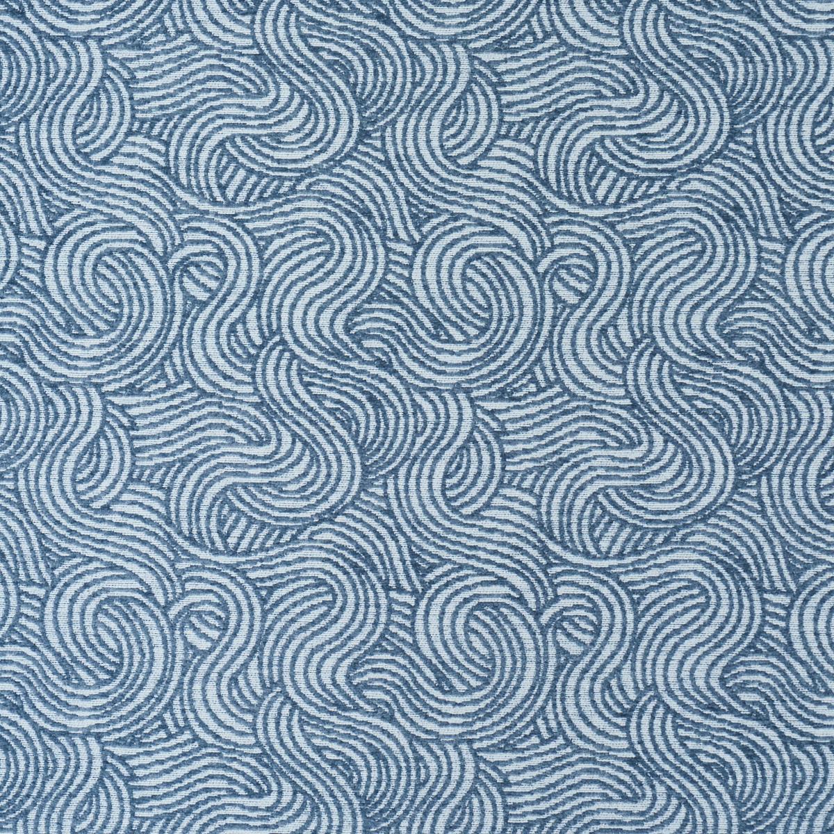 Schumacher Tideline Performance Blue Fabric
