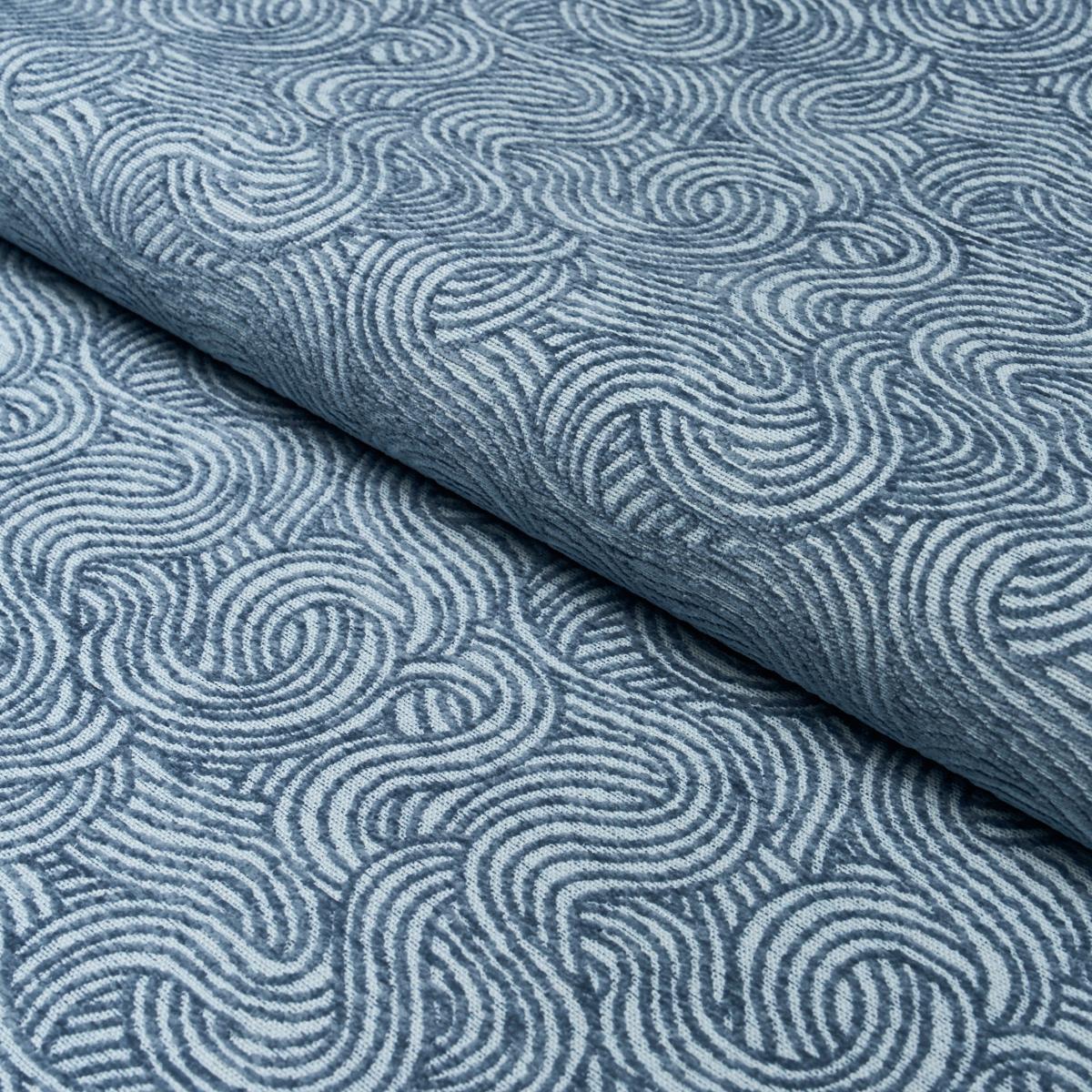 Schumacher Tideline Performance Blue Fabric