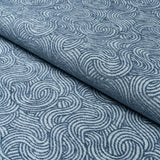 Schumacher Tideline Performance Blue Fabric