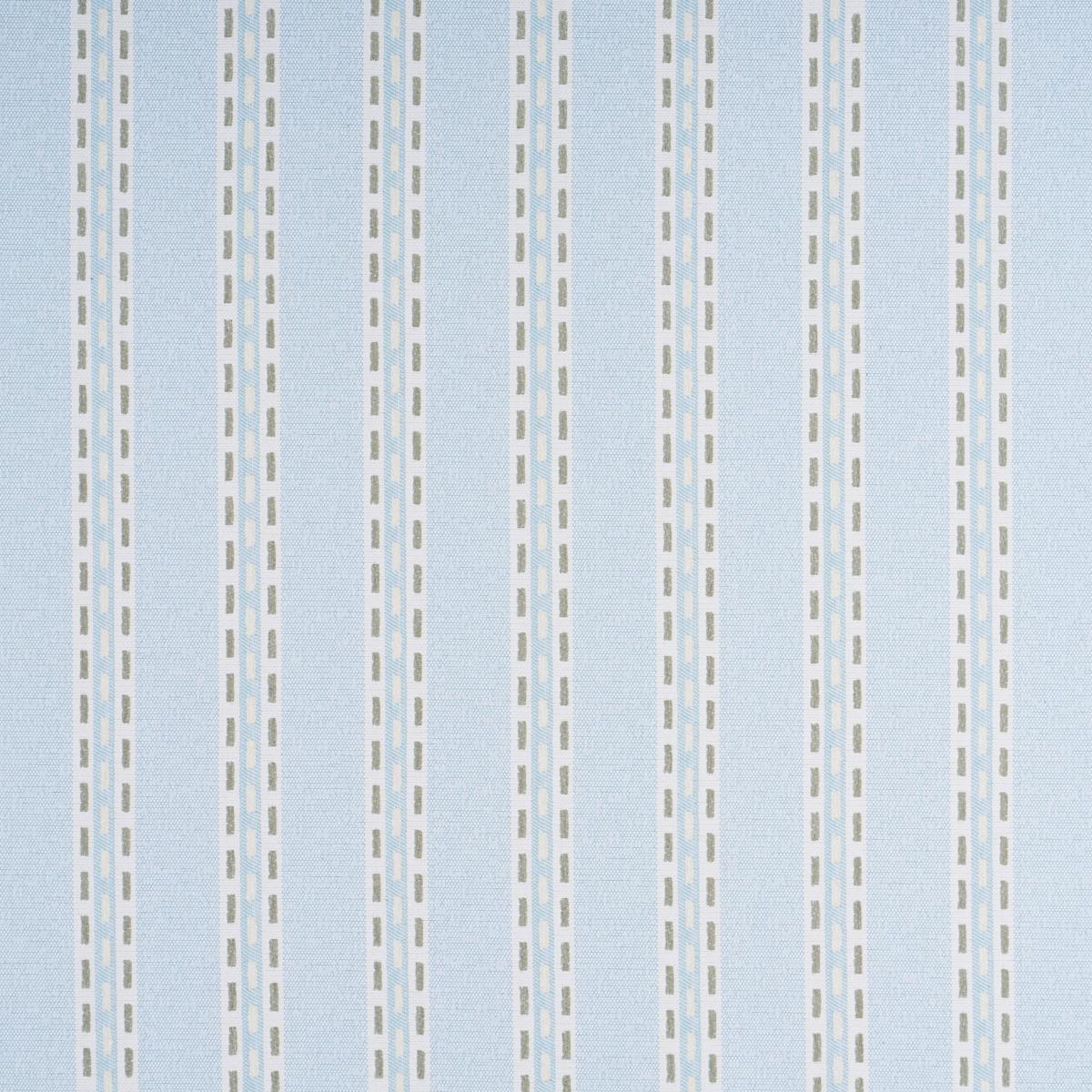 Schumacher Breakline Performance Sky & Leaf Fabric