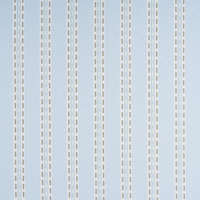 Schumacher Breakline Performance Sky & Leaf Fabric