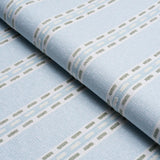 Schumacher Breakline Performance Sky & Leaf Fabric