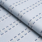 Schumacher Breakline Performance Blue Fabric