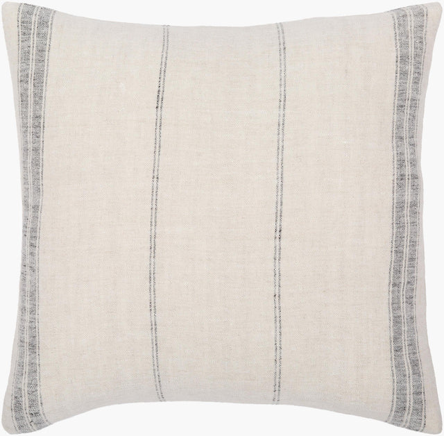 Surya Linen Stripe Vintage LPE-001 18"L x 18"W Pillow Cover
