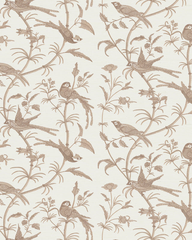 Brunschwig & Fils BENGALI EMB WC BEIGE Wallpaper