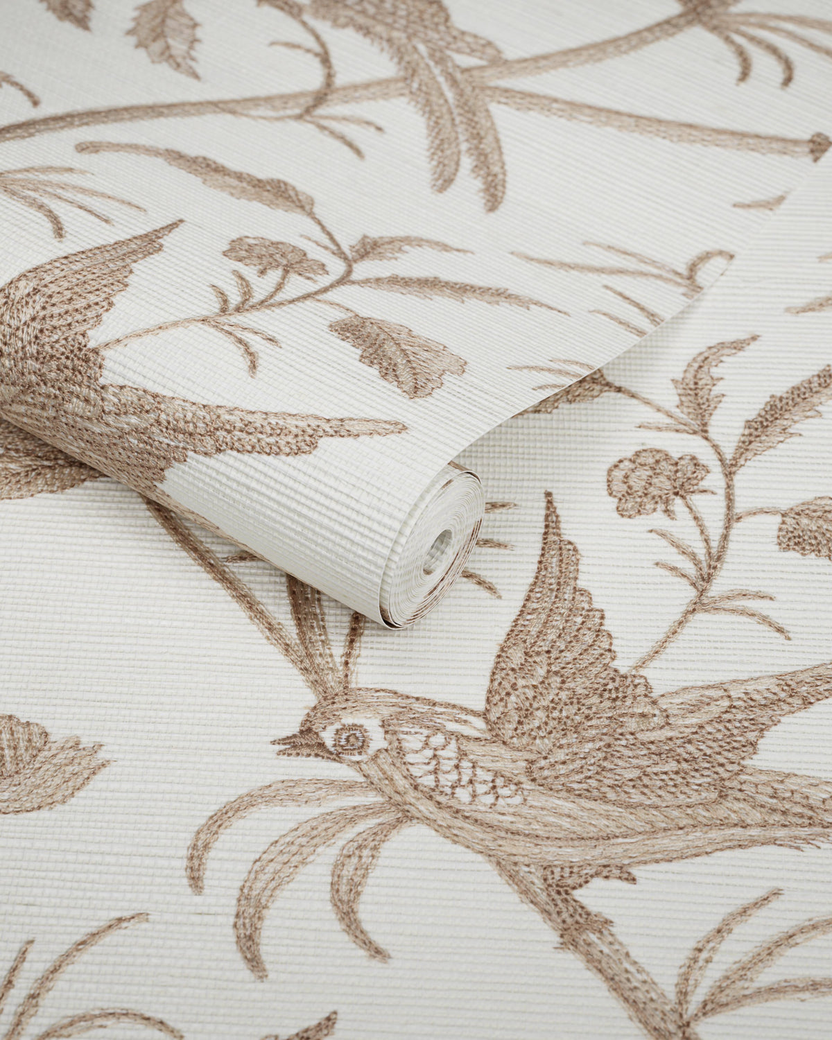 Brunschwig & Fils BENGALI EMB WC BEIGE Wallpaper