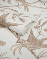 Brunschwig & Fils BENGALI EMB WC BEIGE Wallpaper