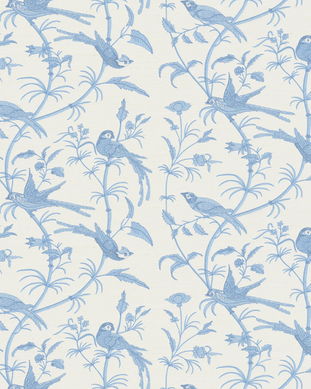 Brunschwig & Fils BENGALI EMB WC SKY Wallpaper