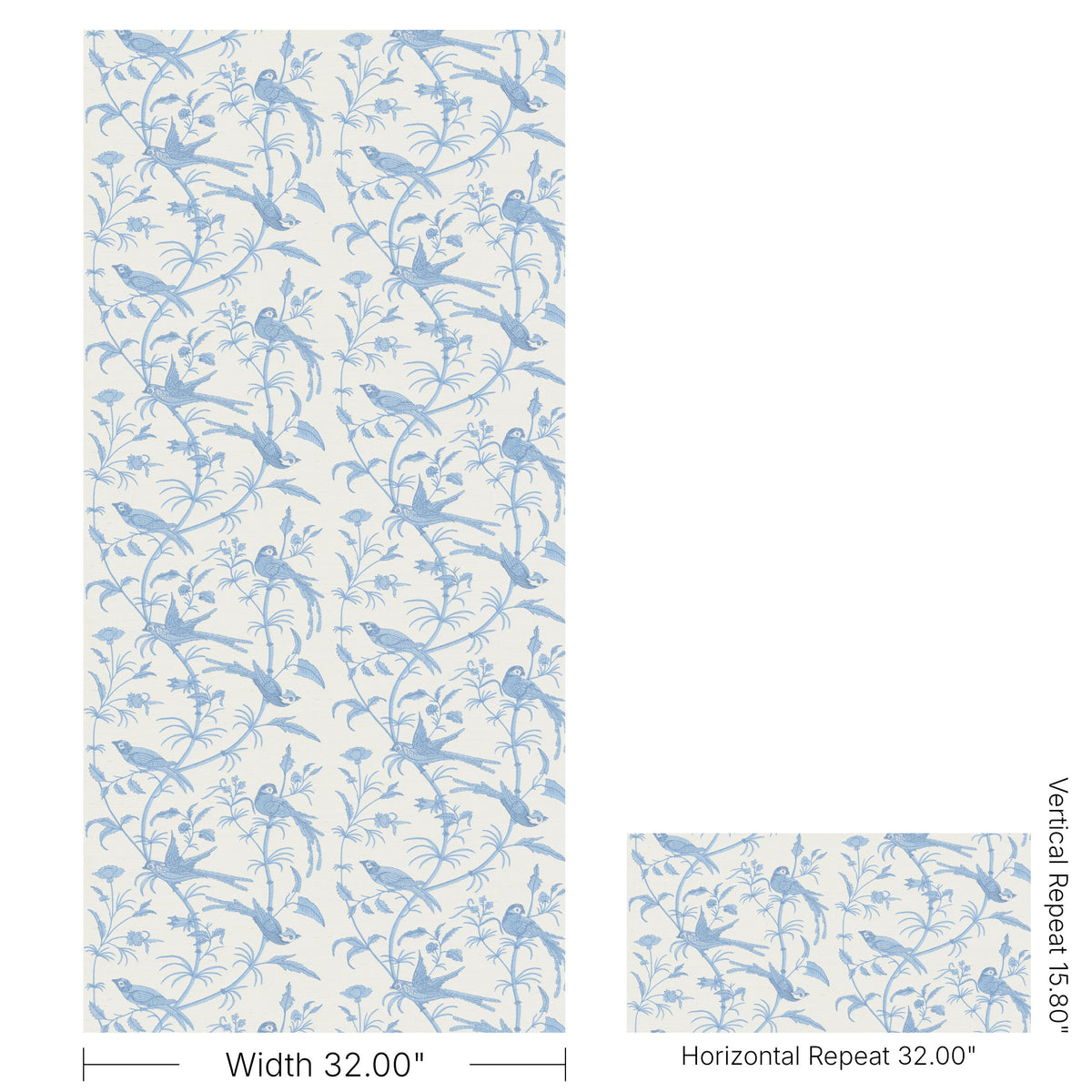Brunschwig & Fils BENGALI EMB WC SKY Wallpaper
