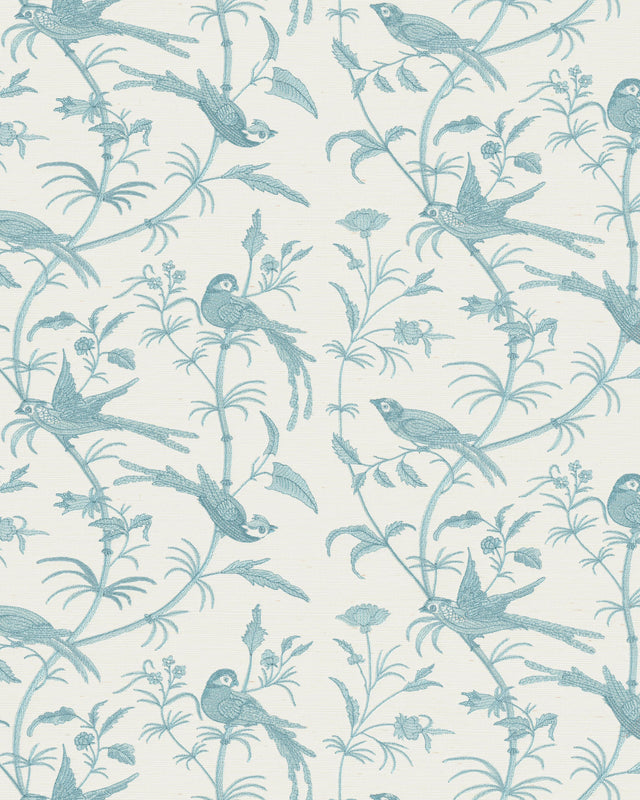 Brunschwig & Fils BENGALI EMB WC AQUA Wallpaper