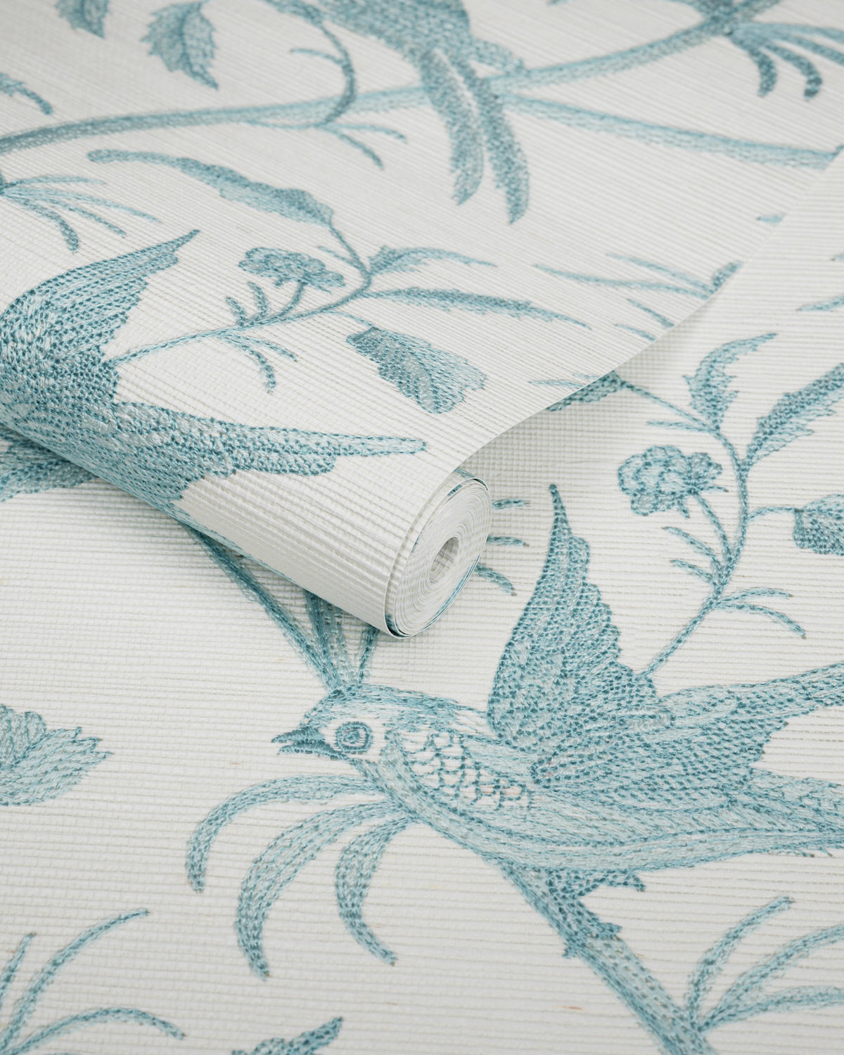 Brunschwig & Fils BENGALI EMB WC AQUA Wallpaper