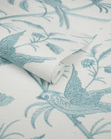 Brunschwig & Fils BENGALI EMB WC AQUA Wallpaper