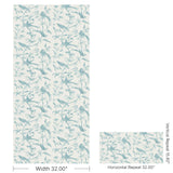 Brunschwig & Fils BENGALI EMB WC AQUA Wallpaper