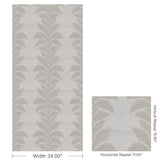 Brunschwig & Fils TALAVERA EMB WC FOG Wallpaper