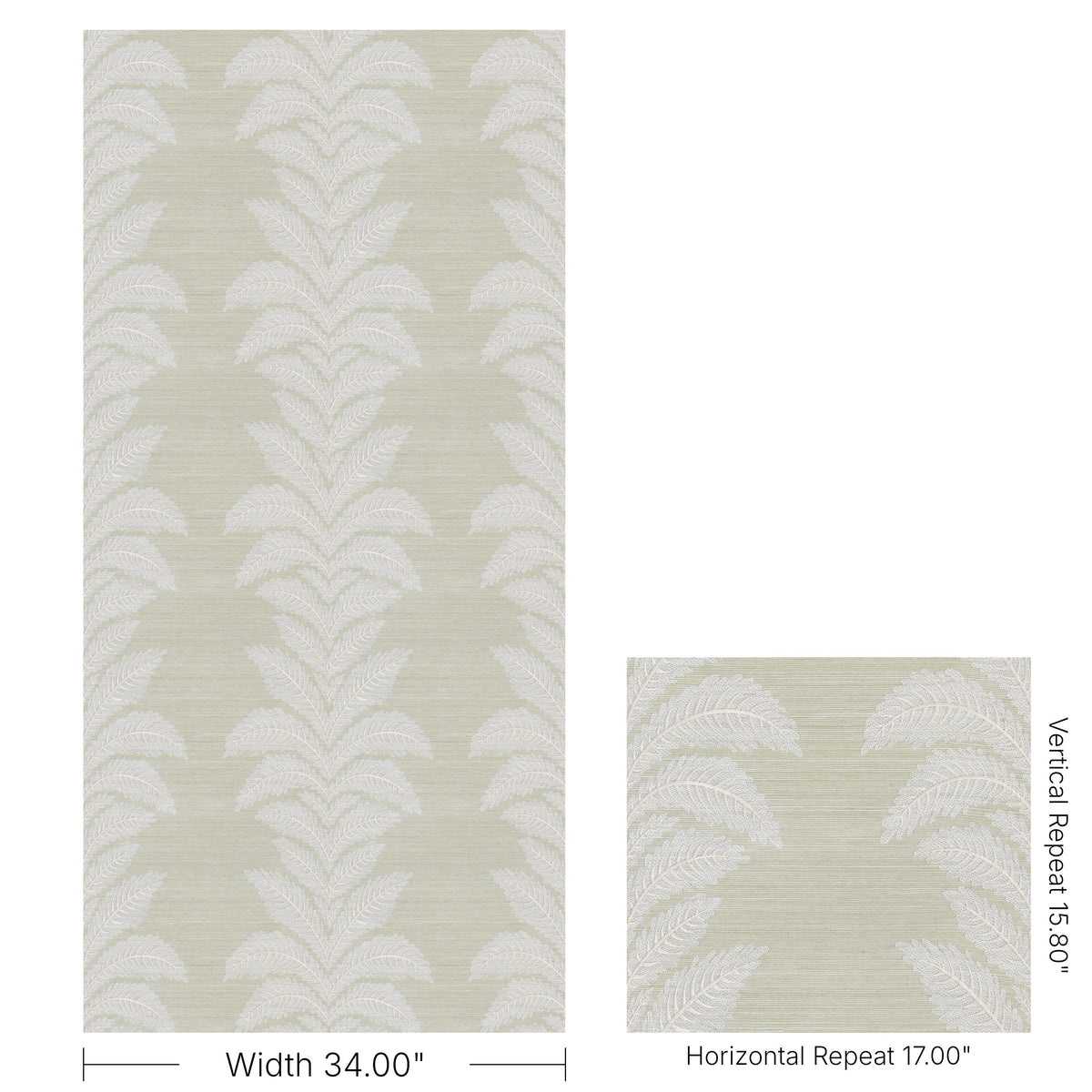 Brunschwig & Fils TALAVERA EMB WC CELADON Wallpaper