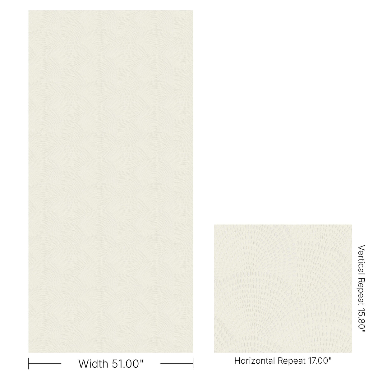 Brunschwig & Fils GRAVIER EMB WC IVORY Wallpaper