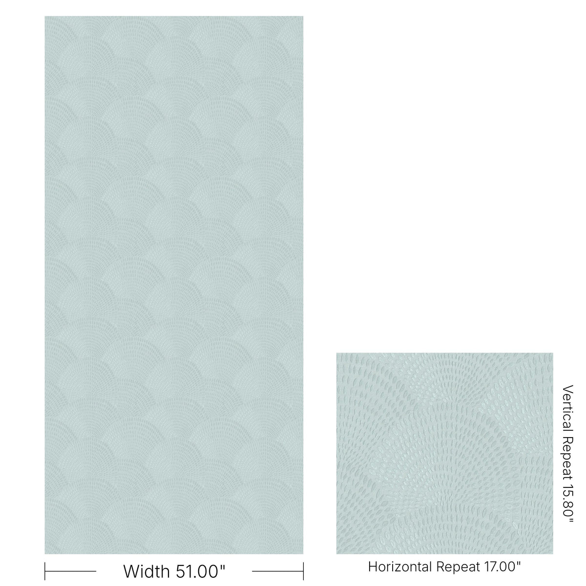 Brunschwig & Fils GRAVIER EMB WC AQUA Wallpaper